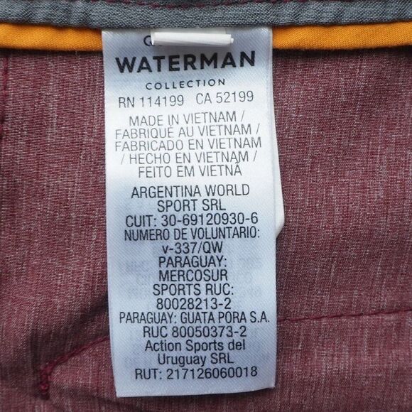 Quiksilver Waterman Collection Suva Amphibian 9.5" Hybrid Shorts Heather Red Men - Picture 4 of 10